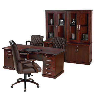 Cordia Double Pedestal Executive Veneer Desk