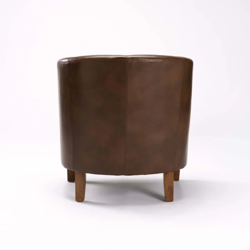 Kelly Leather Touch Tub Armchair