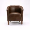 Kelly Leather Touch Tub Armchair