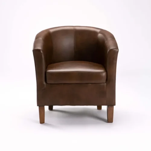 Kelly Leather Touch Tub Armchair