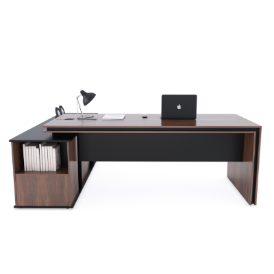Leonardo Executive Desk – Mahogany Veneer
