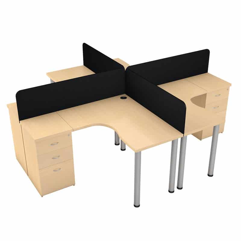 Nova 4 Way Cluster Desk